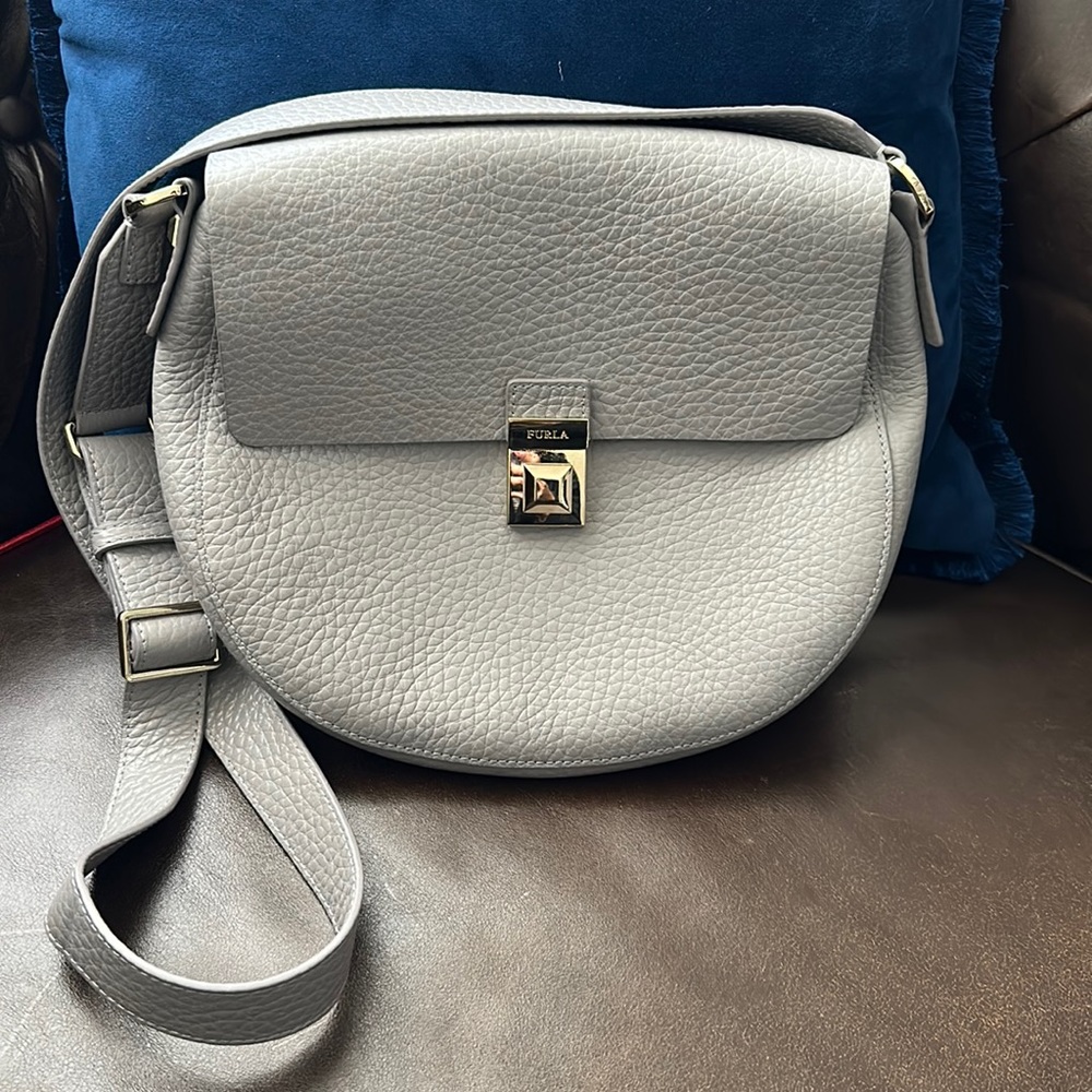 Furla Gray Crossbody Bag